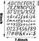 1296 Pcs 16 Sheets Letter and Number Stickers,Waterproof Letter Stickers (Black)
